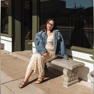 Spell Floral Fleur Slip Dress in Macaron